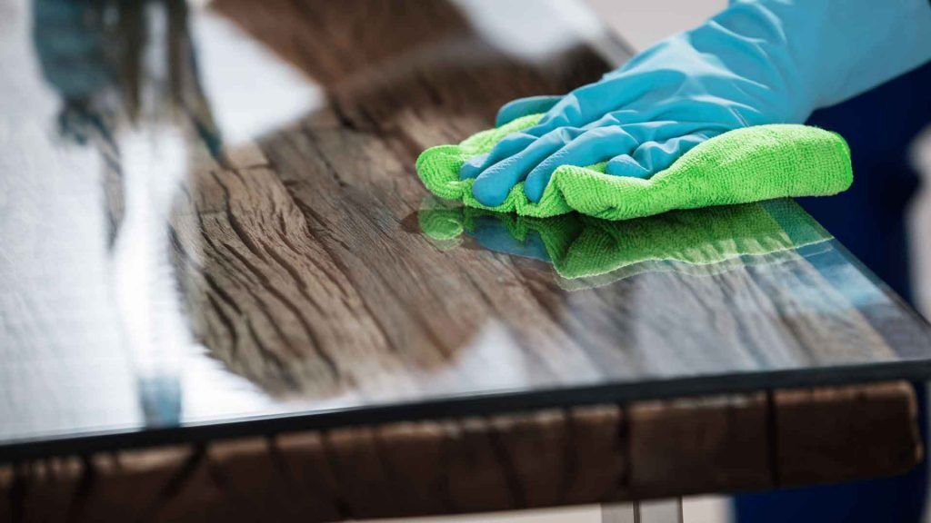 office table cleaning by Commercial Cleaning Newcastle Elite